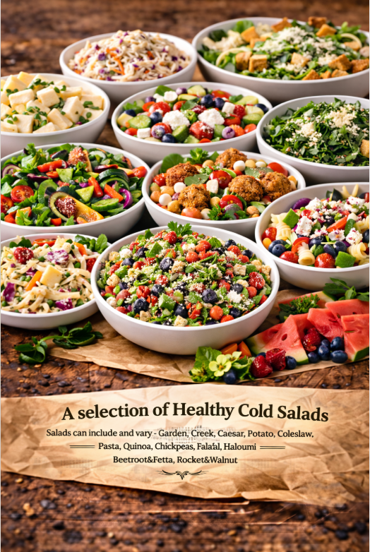 A selection of Healthy Cold Salads