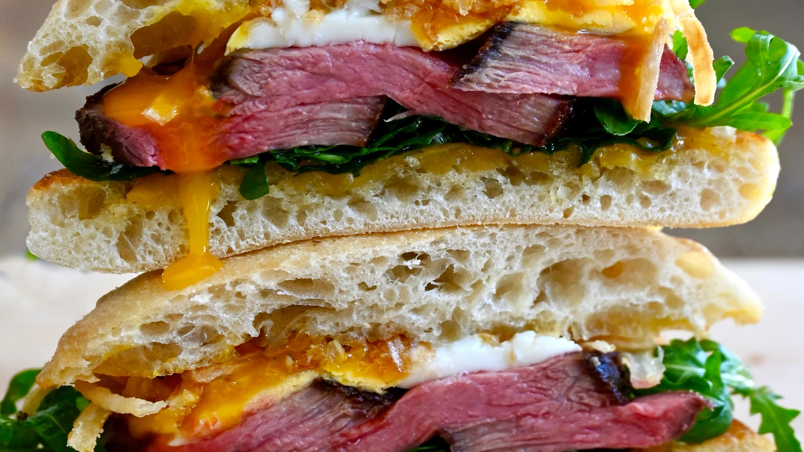 Steak and Eggs Sandwich