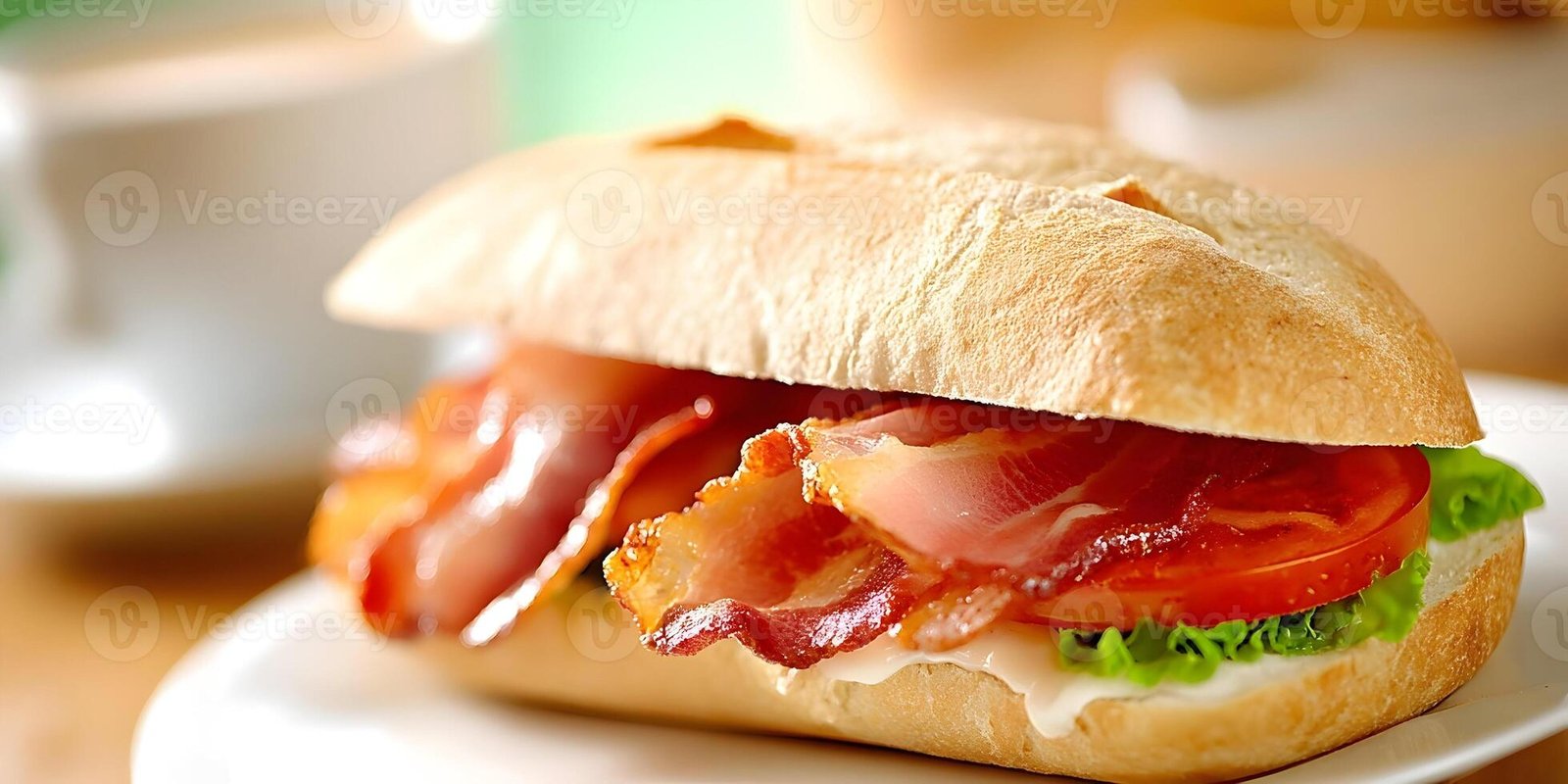 Bacon lettuce and Tomatoes Roll